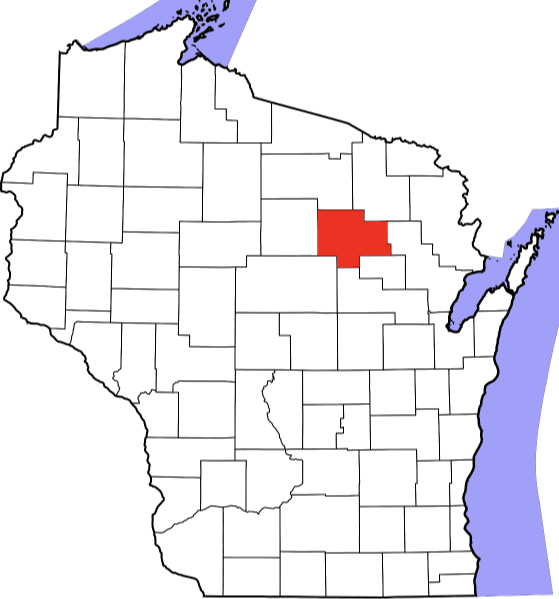 A picture displaying Langlade County in Wisconsin