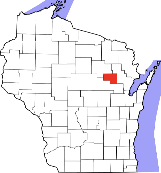 An illustration of Menominee County in Wisconsin