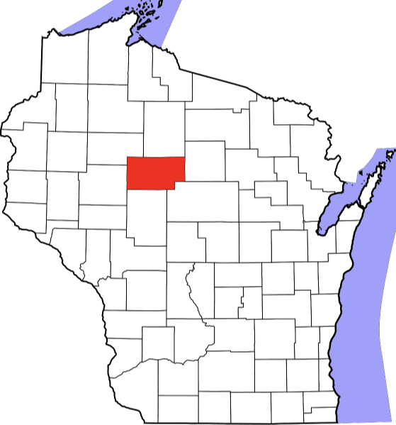 An illustration of Taylor County in Wisconsin