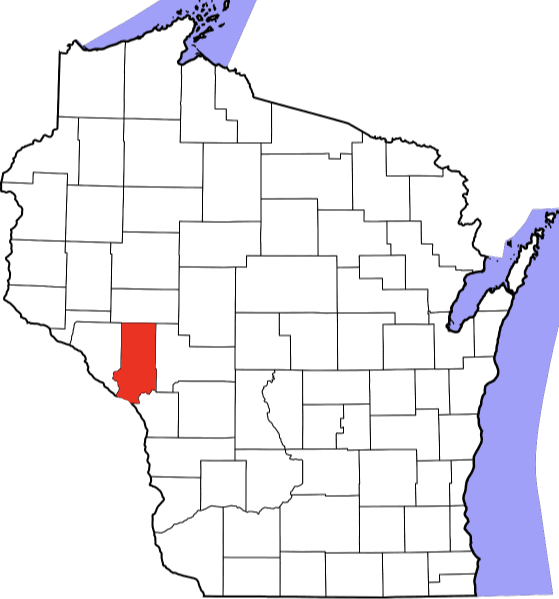 A picture displaying Trempealeau County in Wisconsin