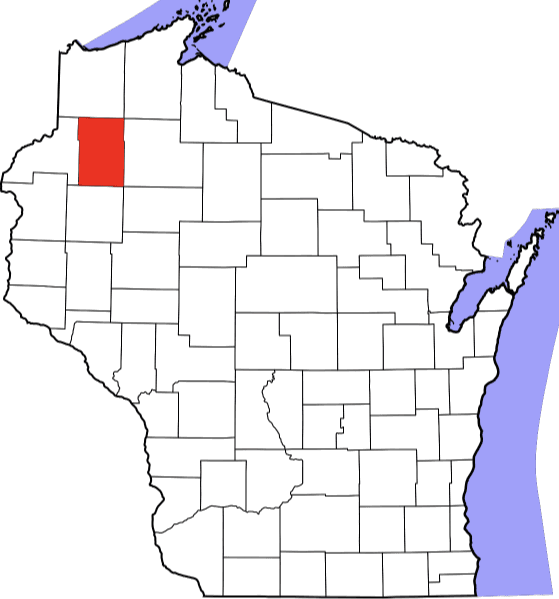 An image showing Washburn County in Wisconsin