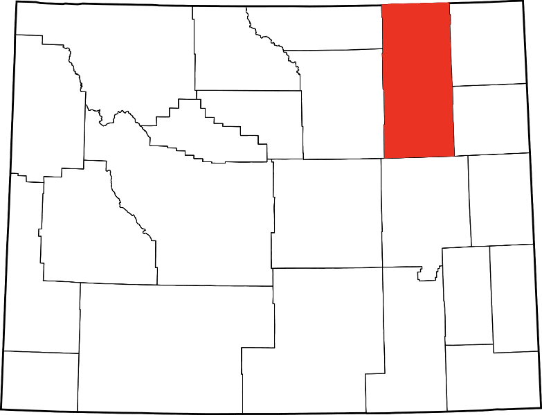 An illustration of Campbell County in Wyoming