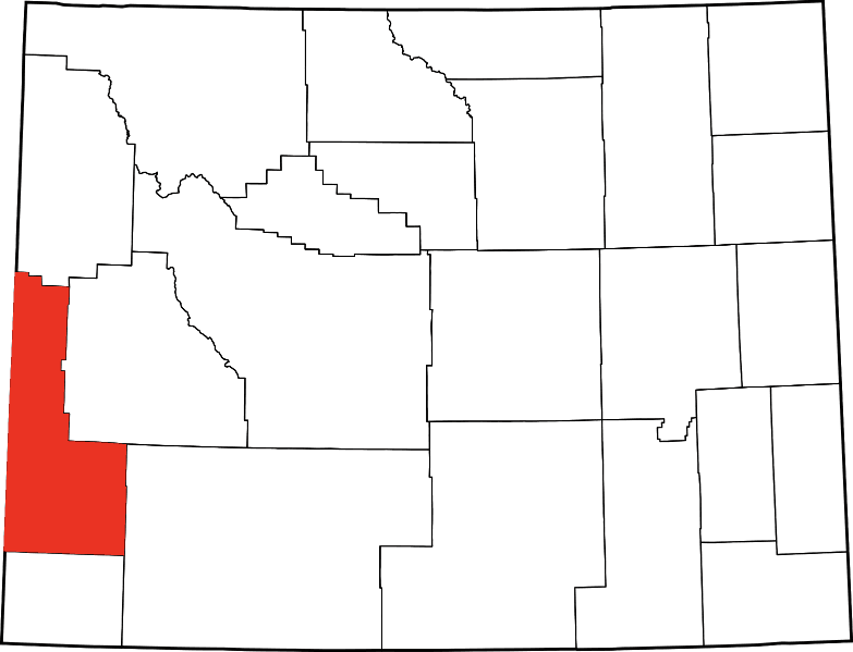 An illustration of Lincoln County in Wyoming