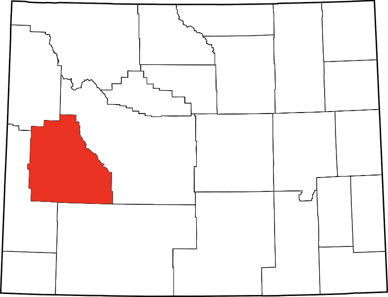 A photo of Sublette County in Wyoming