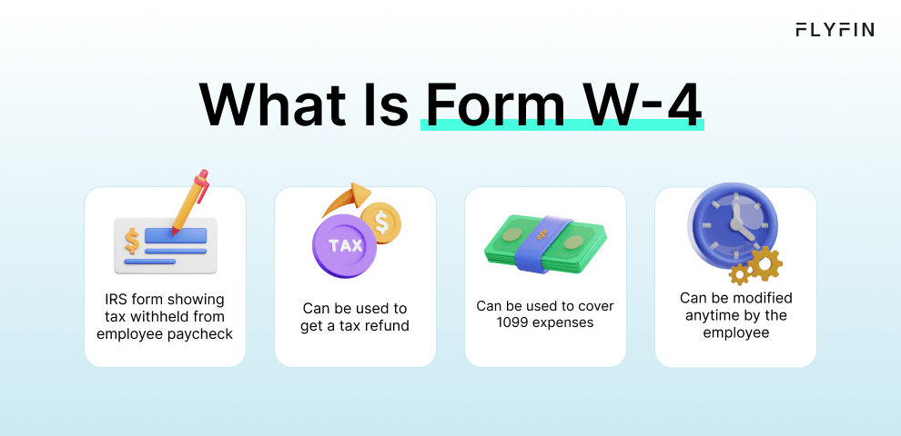 An infographic explaining the W-4 form that taxpayers can use to increase tax from your W-2 income and lower 1099 taxes