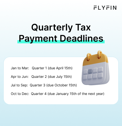 The quarterly tax payment deadlines for self-employed individuals