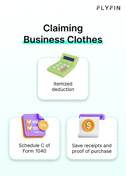 Claiming business clothes