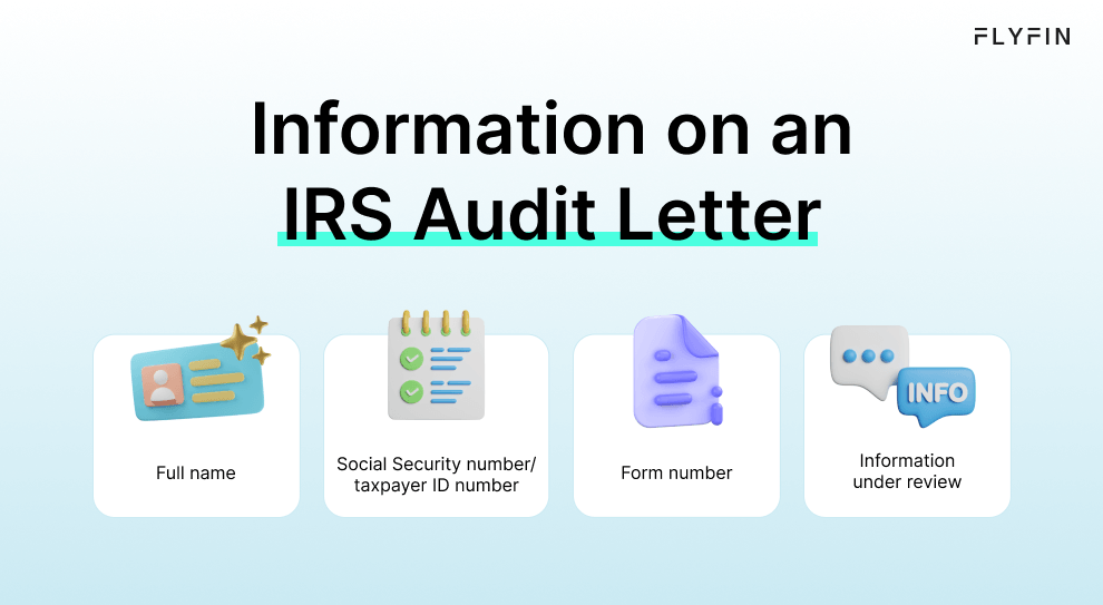 What does an IRS audit letter look like?