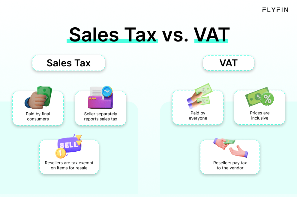 What’s the difference between sales tax and VAT?