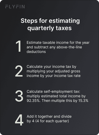 How to calculate estimated taxes