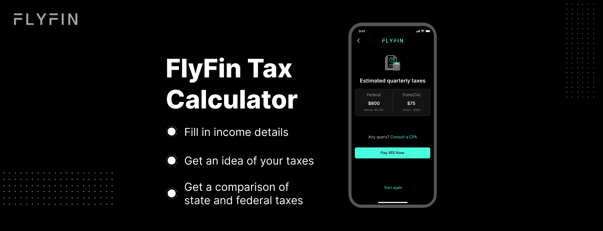 Ask A CPA Flyfin Tax Calculator