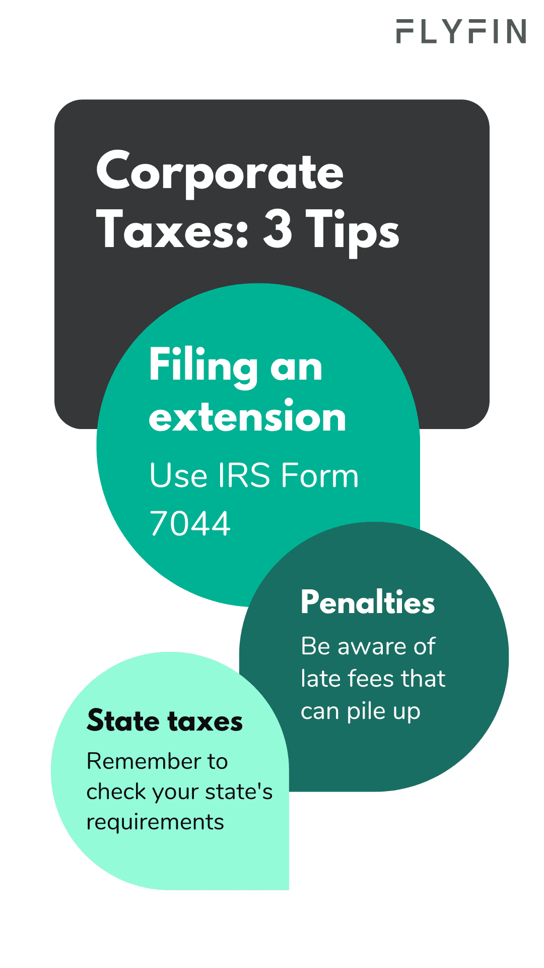 Tips for corporate taxes - filing extension with IRS Form 7044, avoiding penalties, and checking state requirements. Relevant for self-employed, 1099, and freelancers.