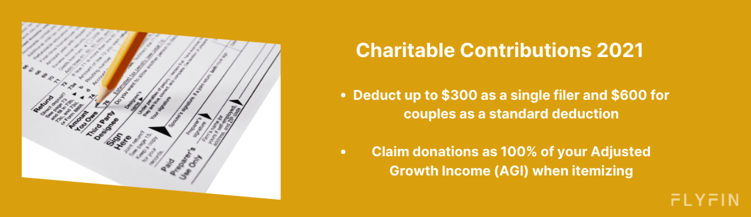 Charitable contributions 2021 tax year