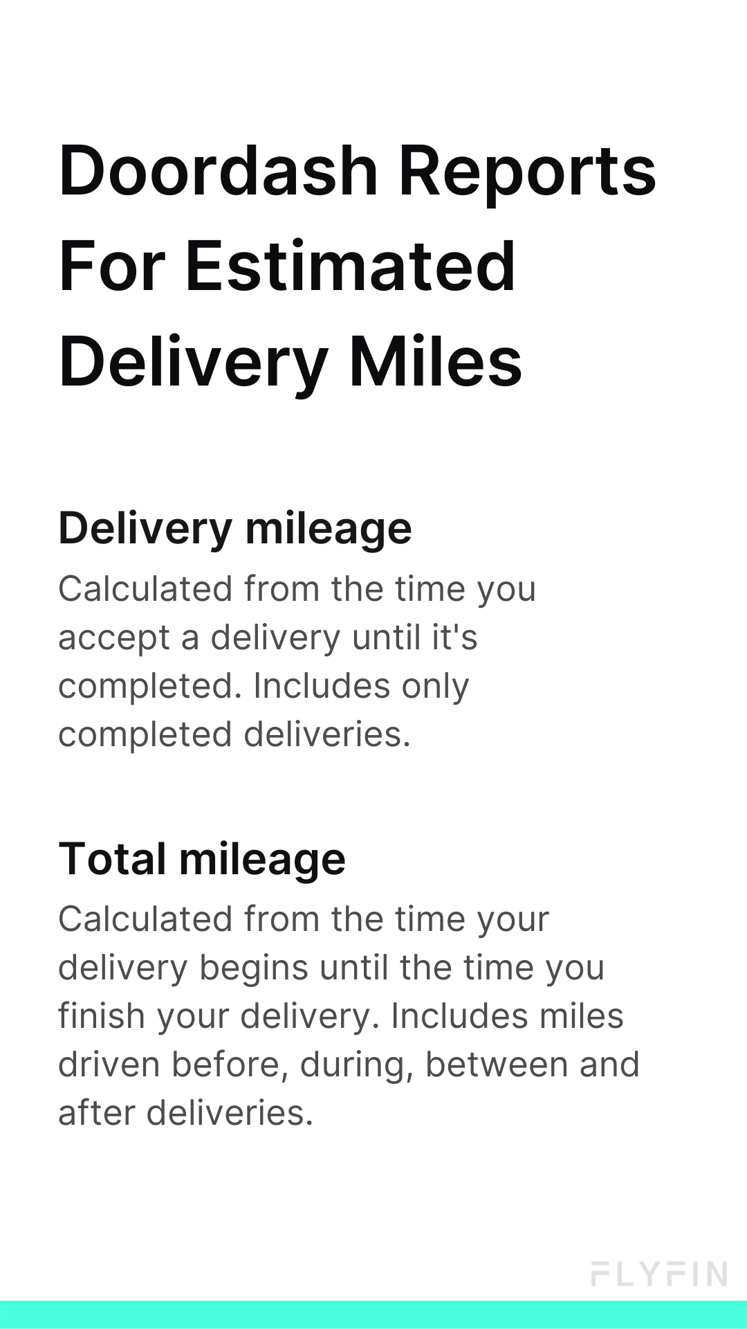 Deductions for delivery drivers