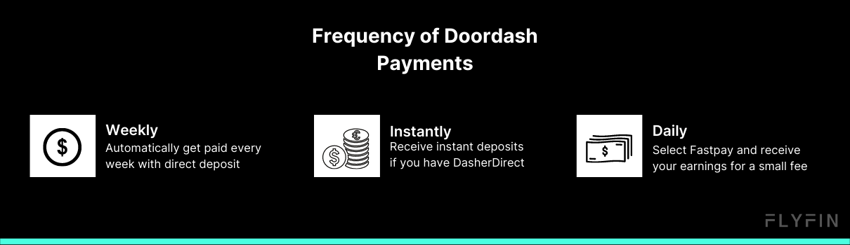 Can you choose when Doordash pays you?