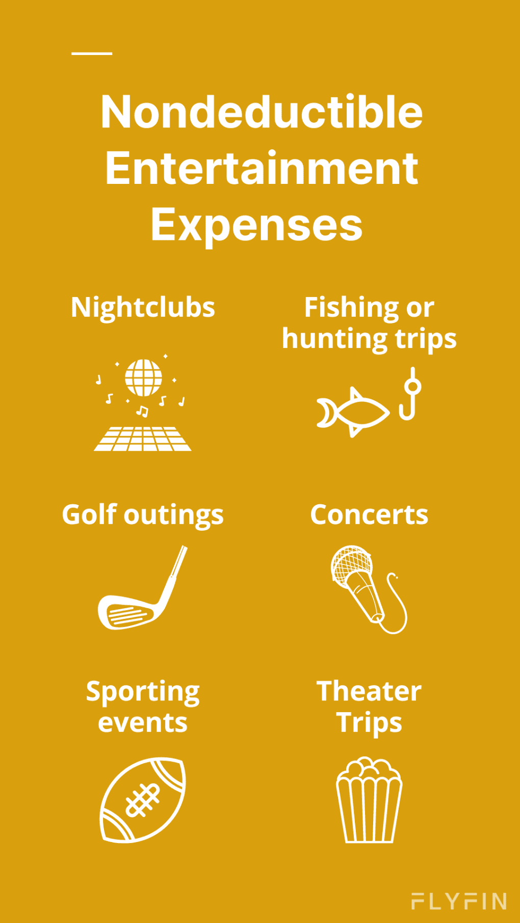 Can I write off concert tickets and other entertainment expenses?